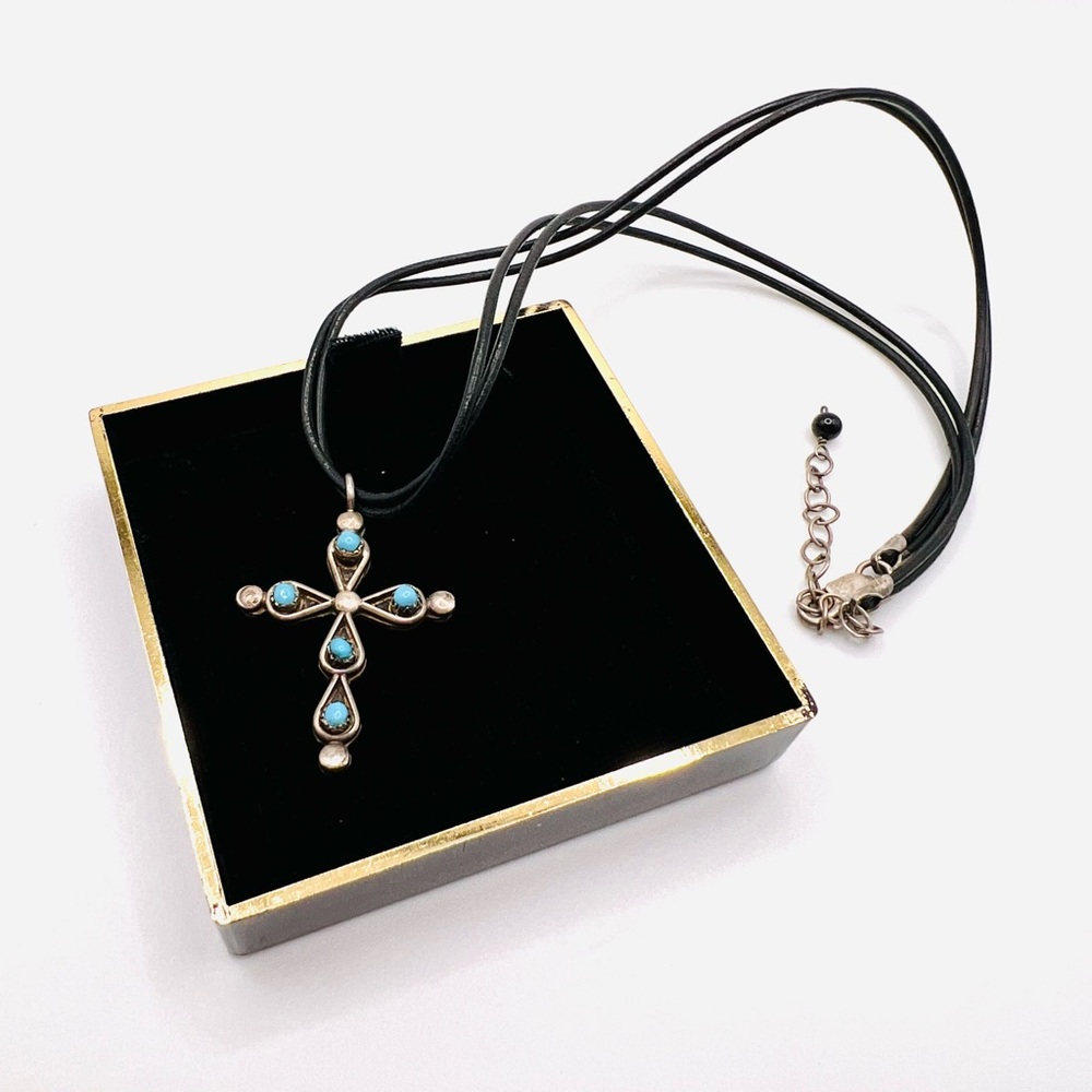 Sterling Silver Navajo Sleeping Beauty Turquoise & Coral Reversible Necklace